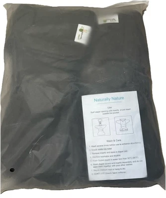 Inserciones de pañales de tela reutilizables Naturally Nature paquete de 12 capas de vellón de rayón NUEVO Foto 1 de 4