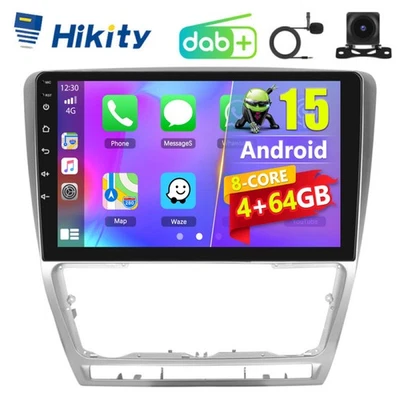 CarPlay DAB+ 4+64G 8Core Android 15 Radio Für Skoda Octavia II 1Z3 1Z5 2004-2013 - Bild 1 von 4
