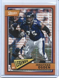 2018 Classics Football Timeless Tributes Orange #103 Jonathan Ogden (19/25) - Picture 1 of 2