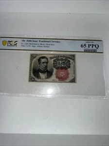 PCGS 10Cents Fifth Issue Fractional Currency FR.1266 65PPQ - Picture 1 of 2