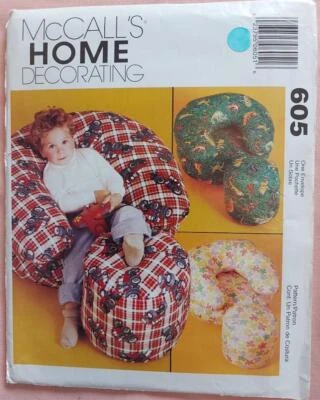 McCall's 605 Children's Chair & Ottoman Pattern - Image 1 of 2