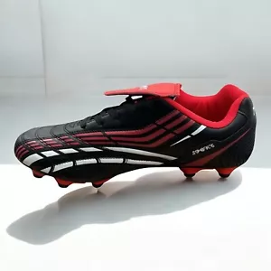 Men's Black and Red Soccer Cleats with Premium Grip, Stylish Design – Sportswear - Picture 1 of 4