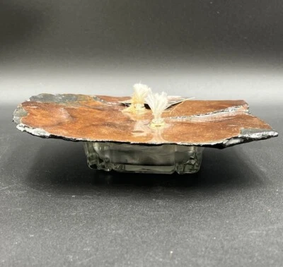 NEW VT Slate Rock Oil Burning Candle Lamp Indoor Outdoor Patio Accent Decor - Image 1 of 4