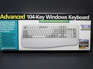 Digital Research, Advanced 104-Key Windows Keyboard with Wristrest, New in Box - Picture 1 of 12