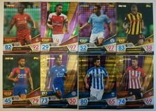 MATCH ATTAX ULTIMATE 2018/19 2019 NUMBERED CARDS green & Purple