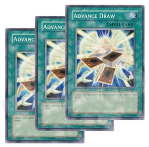 Yugioh - Advance Draw x 3 - LP - Plus Free Holo Card - Picture 1 of 1