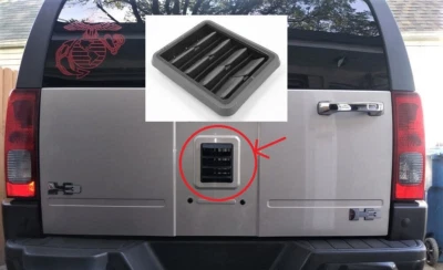 2006-2010 Hummer H3 Rear Door Air Vent Cab Pressure Relief Cover Accessories - Image 1 of 4