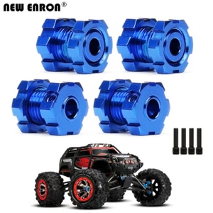 4 pezzi adattatore esagonale ruota scanalata alluminio 17 mm 5353X per TRAXXAS 1/10 Revo Summit - Foto 1 di 12