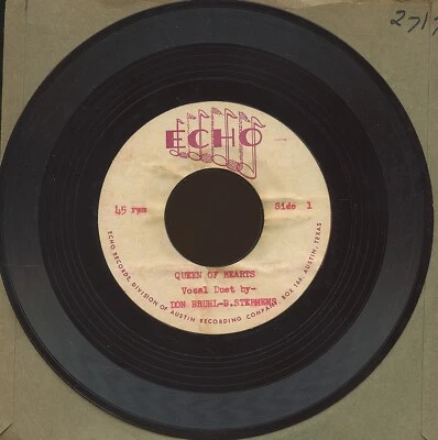 HEAR- Rare Folk Acetate 45 - Don Bruhl - B. Stephens - B W Stevenson? - Queen Of Foto 1 de 2