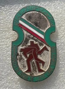 Pin insignia muy rara Campeonato Mundial de Asia 1959 en esmalte de lucha libre estilo libre - Imagen 1 de 3