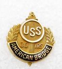 10K pin - American Bridge 30 Year Service Pin, United States Steel