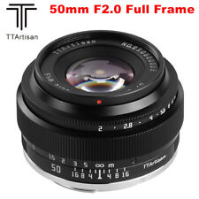 TTArtisan 50mm F2.0 Manual Full Frame Lens for Canon Nikon Fuji Sony M4/3 Leica 