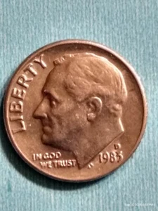 1983-D Full Bands Roosevelt Dime - Picture 1 of 16