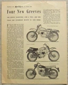 GREEVES FOUR NEW MODELS 24DB 25DB 24TAS 24SAS Article Reprint 30 Oct 1958 - Picture 1 of 2