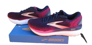 Damen Brooks Ghost 16 Turnschuhe Peacoat/Himbeere/Apricot UK 3 Neu im Karton - Bild 1 von 17