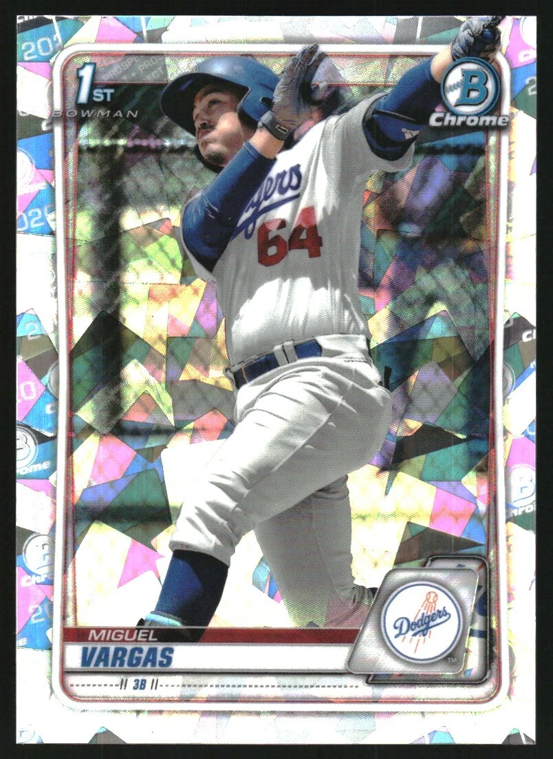 2020 Bowman Chrome Prospects Atomic Refractors #BCP131 Miguel Vargas