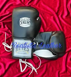 Cleto Reyes Professional Championship Fight Lace-Up Boxing Gloves 14 oz - Picture 1 of 6