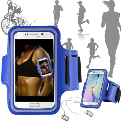 Brazalete flexible a prueba de sudor azul océano iPhone/Galaxy Sport/Gimnasio/Ejercicio/Exterior Foto 1 de 4