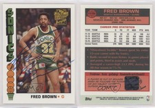 2005-06 Topps 1952 Style Fan Favorites Auto Fred Brown #FFA-FBN Auto