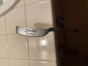 Scarce 1950’s Spalding Blue Chip Hickory Putter-George Low Wizard 600 Style Head