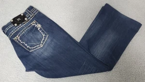 Miss Me Women's Bootcut Distressed Denim Jeans Size 34 (36"x27") JW5161B2R - Picture 1 of 15