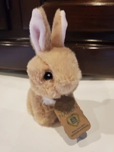 Eco Nation by Aurora Mini Tan Bunny Rabbit Plush Stuffed Animal 5" Nwt New - Picture 1 of 6