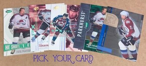 PETER FORSBERG avalanche ⭐ PICK YOUR CARD ⭐ 1999-2004 hockey card base or insert