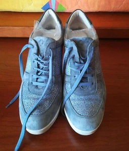 Scarpe donna Samsonite modello interactive alte tacco zeppa blù 40 - Foto 1 di 5