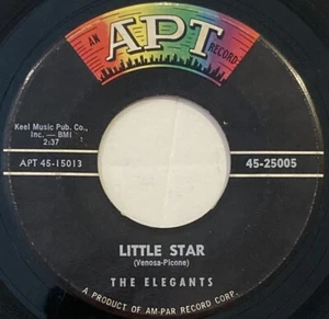 The Elegants – Little Star – Apt Records – 45-25005 – 1958 Doo-Wop 45 RPM - Picture 1 of 4