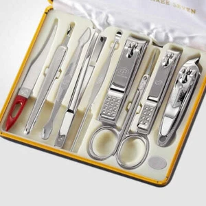 777 Tre Sette Tagliaunghie Argento 9 Pezzi Beauty Set TS-637C Made in Korea - Foto 1 di 3