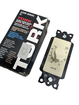 ⚡️Tork A530MH Light Timer, 125-277V SPST, 30-Minute Spring Wound Twist HOLD⚡️ - Image 1 of 4