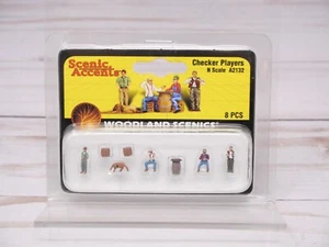 Woodland Scenics A2132, Checker Players, Damas, Minifiguras, Escala N - Imagen 1 de 2