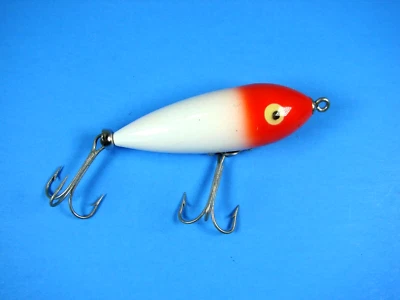 Señuelo Heddon Baby Zara Vintage Red Head 2.5" Topwater Superficie Usado en Excelente Condición Sin Óxido Foto 1 de 4