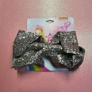 Silver Glitter Jojo Siwa Bow - Picture 1 of 1