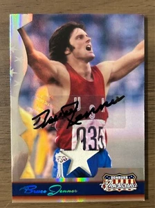 Camisa Donruss Americana Bruce Jenner 2007 auténtica autógrafo 057/250 #66 - Imagen 1 de 2