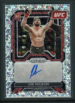 2023 JOE SOLECKI AUTO PANINI PRIZM UFC DISCO ROOKIE RC SUPERSTAR AUTOGRAPHS - Image 1 of 2