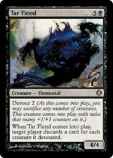 Tar Fiend  shards of Alara Mythic  Magic The Gathering
