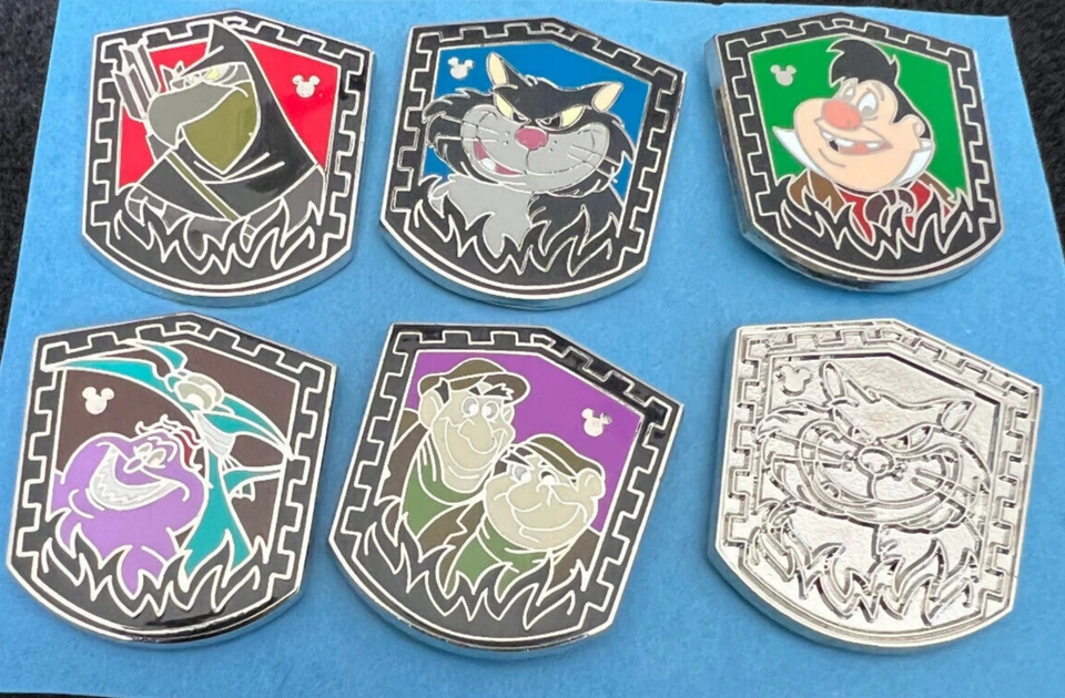 Complete Set of Disney Villainous Sidekicks 2014 Hidden Mickey Pins - Image 1 of 1