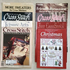 Lote de 8 revistas vintage punto de cruz-1982 1986 1987 1989 1991 2003 - Imagen 1 de 24