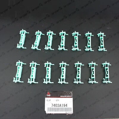 New Genuine Mitsubishi 08-15 Lancer Evolution Roof Molding Clips 7403A194 14pcs - Image 1 of 4