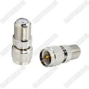 10x Mini UHF Macho Enchufe a F Hembra Jack Adaptador RF Conector Coaxial Recto - Imagen 1 de 6