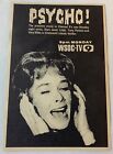 1968 Wsoc Tv Horror Movie Ad  Psycho  Janet Leigh
