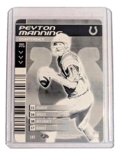 2001 WIZARDS PEYTON MANNING INDIANAPOLIS COLTS MONOCHROME FOOTBALL CARD #182 - Picture 1 of 4