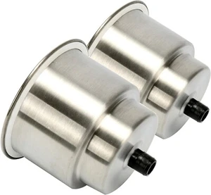 2Pcs set Stainless Steel Cup Drink Holder with Drain for Marine Boat Rv Camper - Picture 1 of 9