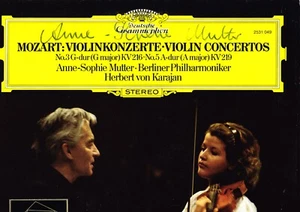 DGG STEREO - SIGNED - ANNE SOPHIE MUTTER - MOZART VIOLIN CONCERTOS - KARAJAN NM - Imagen 1 de 1