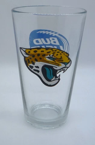 Bud Light Jacksonville Jaguars NFL Football LOGO 16 oz Pint Official Glass Cover