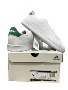 Size 9 - adidas Advantage White Green - Picture 1 of 3