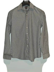 Pierre cardin striped dress shirt mens size medium - Bild 1 von 5