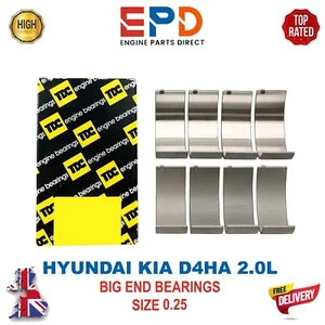 D4HA 2.0 HYUNDAI KIA DIESEL CONROD BEARING 0.25 TDC ix35 SANTA FE TUCSON SORENTO - Picture 1 of 6