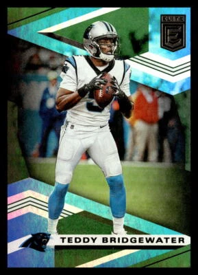 2020 Donruss Elite #78 Teddy Bridgewater Carolina Panthers Green Football Card - Image 1 of 2